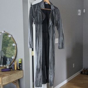 Akira silver glittery duster